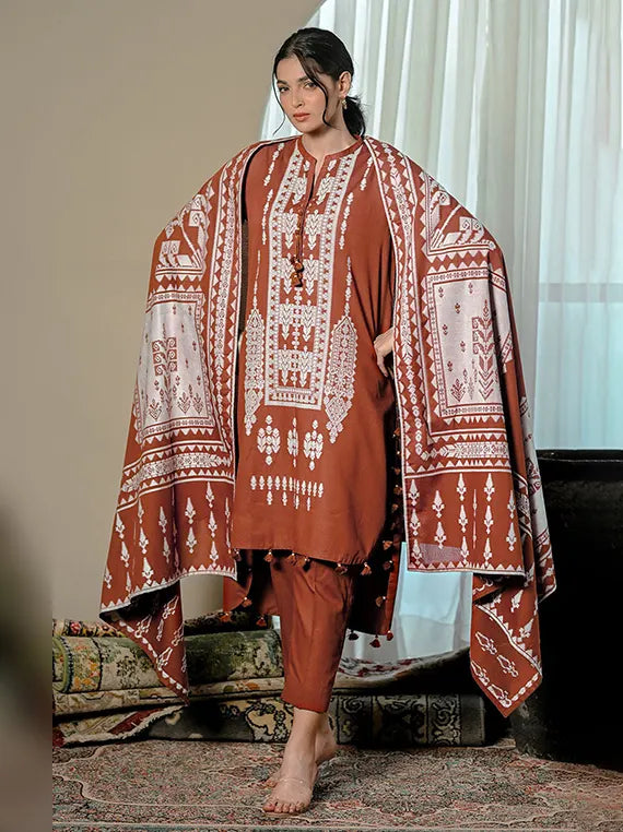 Naqsh by Gul Ahmed Jacquard Winter Collection'26 (MJ-62018)