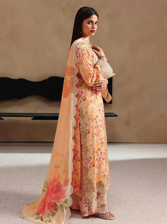 Naqsh by Ramsha Unstitched Embroidered Rawsilk Collection'26 V-02 (RS-207)