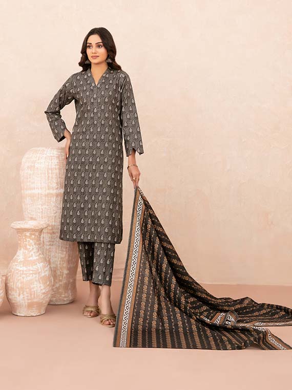 Nazli Digital Printed Khaddar Collection 2025 By Tawakkal Fabric (D-5643)