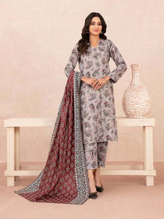 Nazli Digital Printed Khaddar Collection 2025 By Tawakkal Fabric (D-5644)