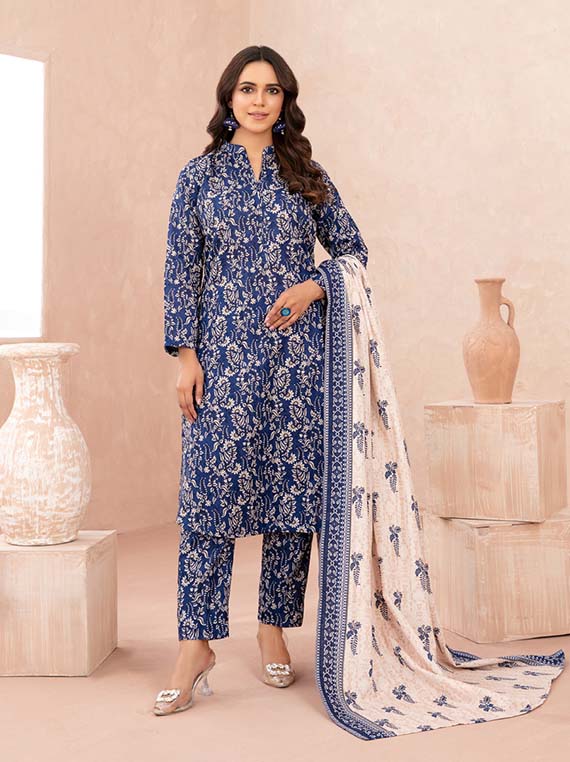 Nazli Digital Printed Khaddar Collection 2025 By Tawakkal Fabric (D-5646)