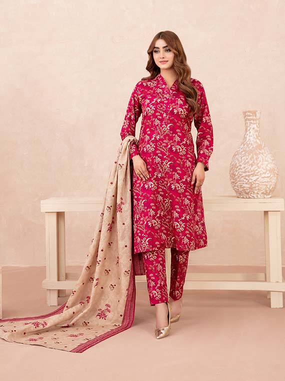 Nazli Digital Printed Khaddar Collection 2025 By Tawakkal Fabric (D-5649)