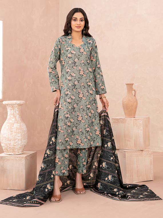 Nazli Digital Printed Khaddar Collection 2025 By Tawakkal Fabric (D-5652)