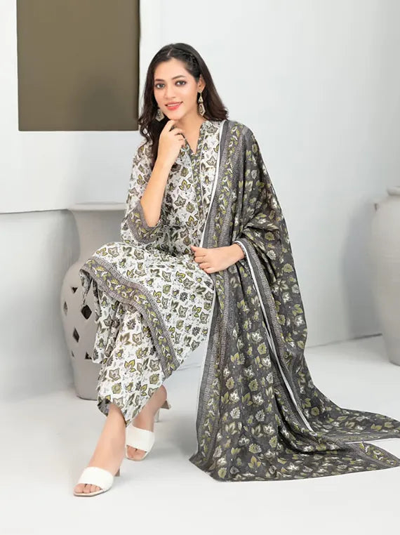 Nazma Printed Khaddar Rotary Collection 2025 by Tawakkal Fabrics (D-5084)