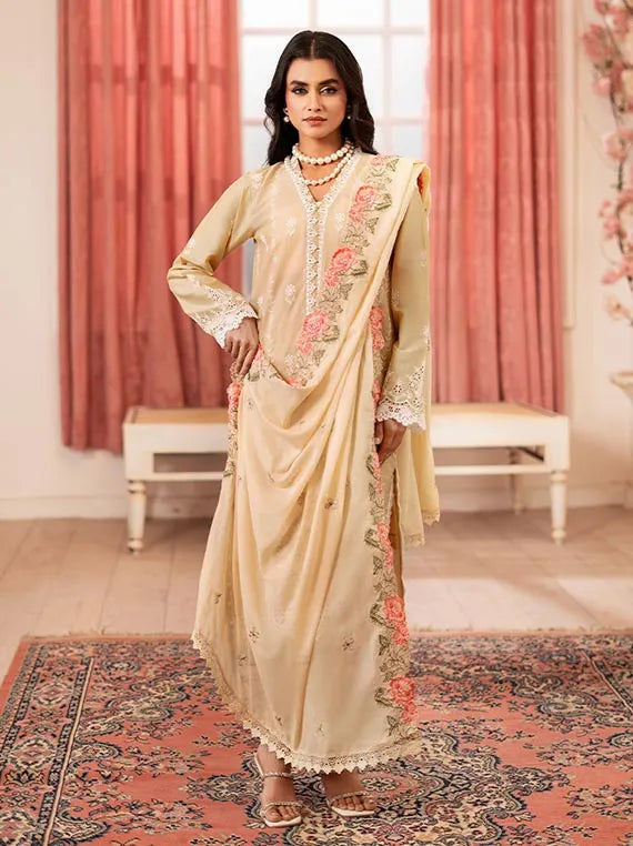 Nissa Chikankari Lawn Collection 2025 By Rajbari (D-10)