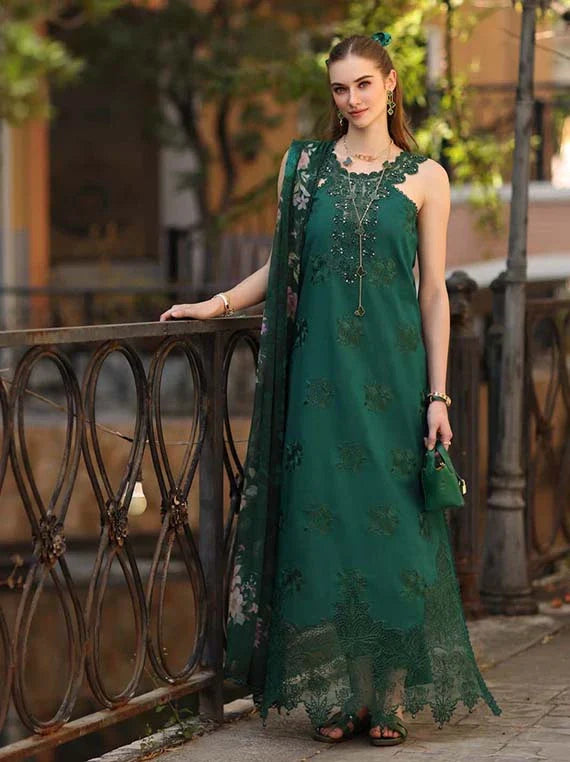 Noor Eid Luxe Prints Khaas Lawn Collection 2026 by Saadia Asad (D2-B Sage Green)