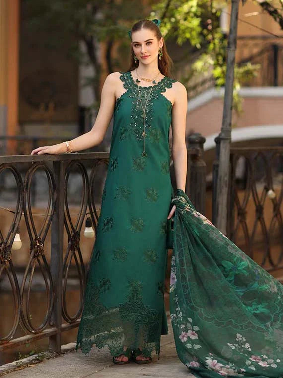 Noor Eid Luxe Prints Khaas Lawn Collection 2026 by Saadia Asad (D2-B Sage Green)