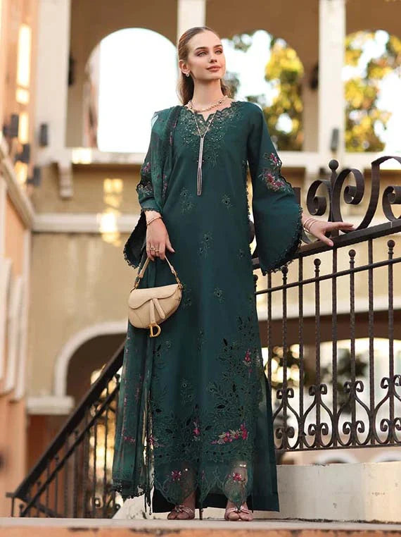Noor Eid Luxe Prints Khaas Lawn Collection 2026 by Saadia Asad (D5-A Teal Grove)
