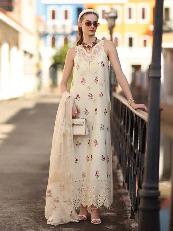 Noor Eid Luxe Prints Khaas Lawn Collection 2026 by Saadia Asad (D8-A Vanilla Mist)
