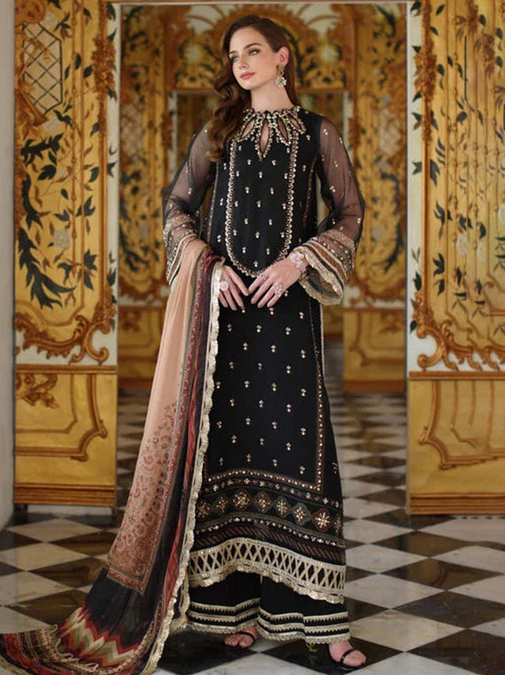 Noor Festive Luxury Collection 2026 by Saadia Asad (D1-Black)