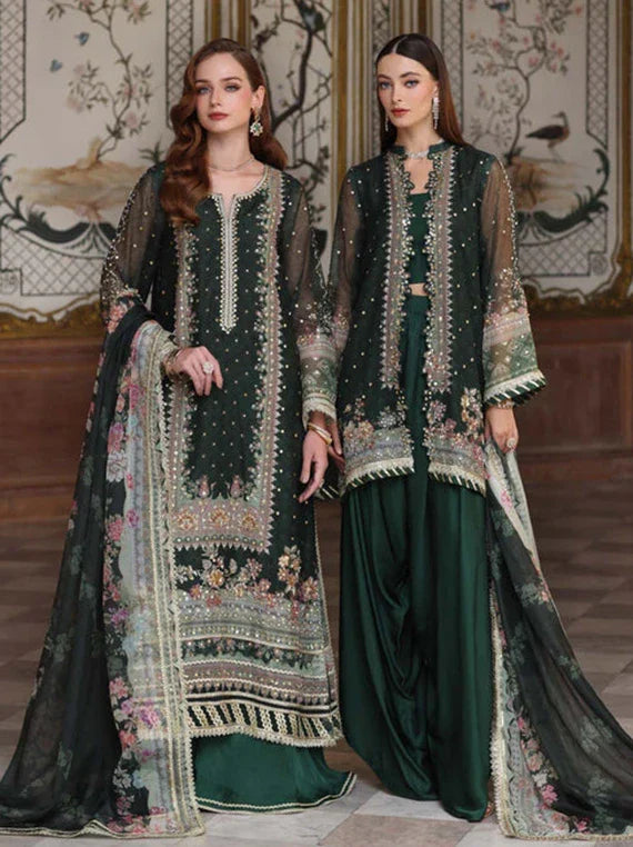 Noor Festive Luxury Collection 2026 by Saadia Asad (D5-Green)