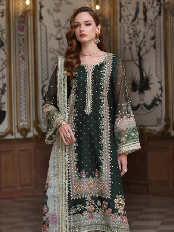 Noor Festive Luxury Collection 2026 by Saadia Asad (D5-Green)