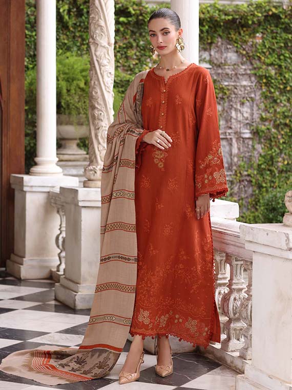Cozy Winter Unstitch Collection 2026 (Noor-Winter-pashmina-Shawl-25-D10)