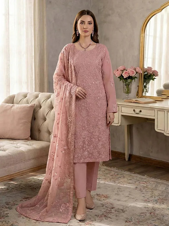 Noor E Fajar Luxury Chiffon Collection 2026 (D-01)