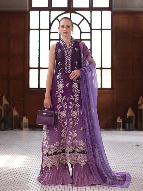Noor Eid Luxury Schiffli Laserkari Collection 2025 By Saadia Asad