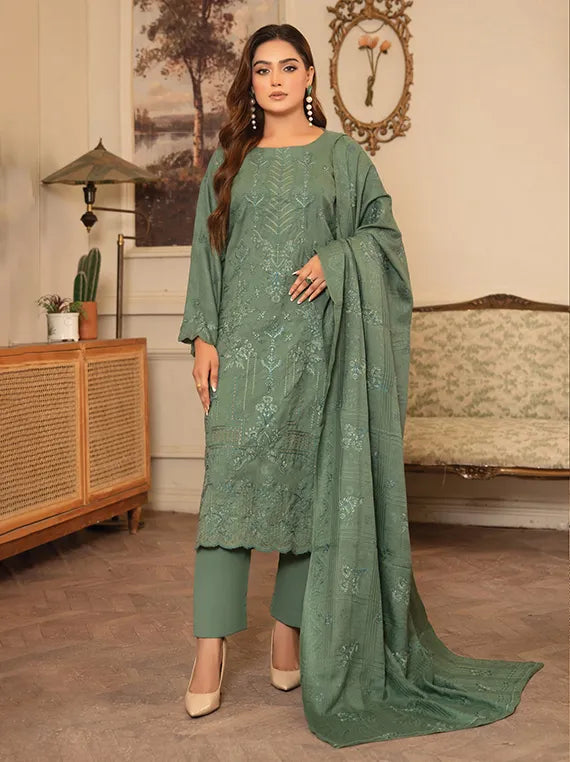 Noorain Slub Sweet Peach Collection 2025 By Sobia Waseem (D-07)