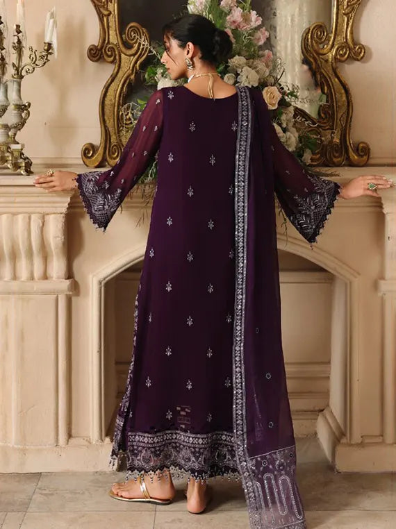 Noore by Altan Luxury Embellished Chiffon Unstitched Collection'26 (D-07)