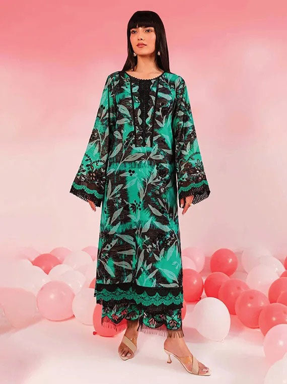 Nureh Ballerina Chikenkari Lawn Collection 2024 (NU2-144)
