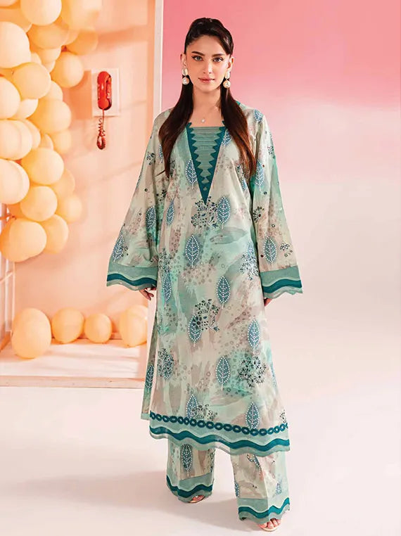 Nureh Ballerina Chikenkari Lawn Collection 2024 (NU2-138)