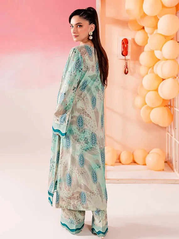 Nureh Ballerina Chikenkari Lawn Collection 2024 (NU2-138)