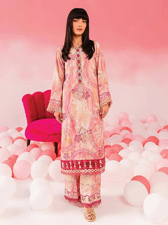 Nureh Ballerina Chikenkari Lawn Collection 2024 (NU2-141)