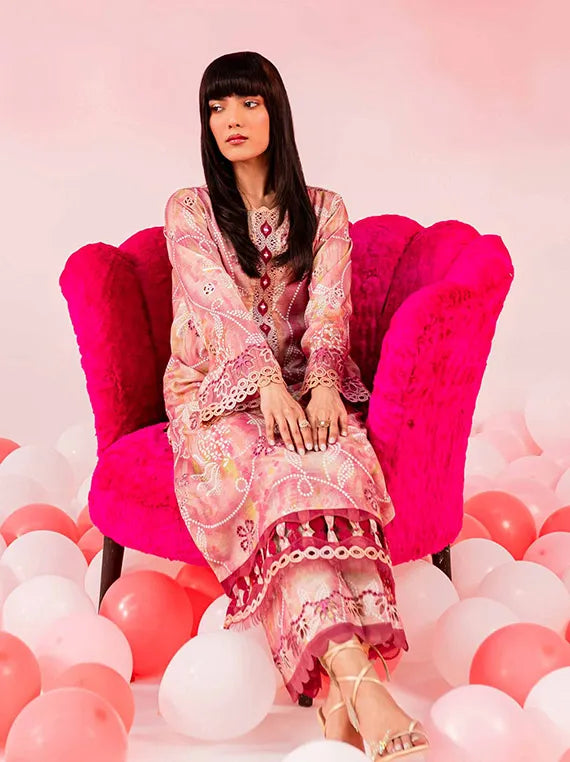 Nureh Ballerina Chikenkari Lawn Collection 2024 (NU2-141)