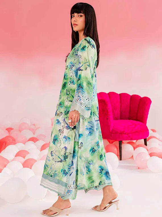 Nureh Ballerina Chikenkari Lawn Collection 2024 (NU2-142)