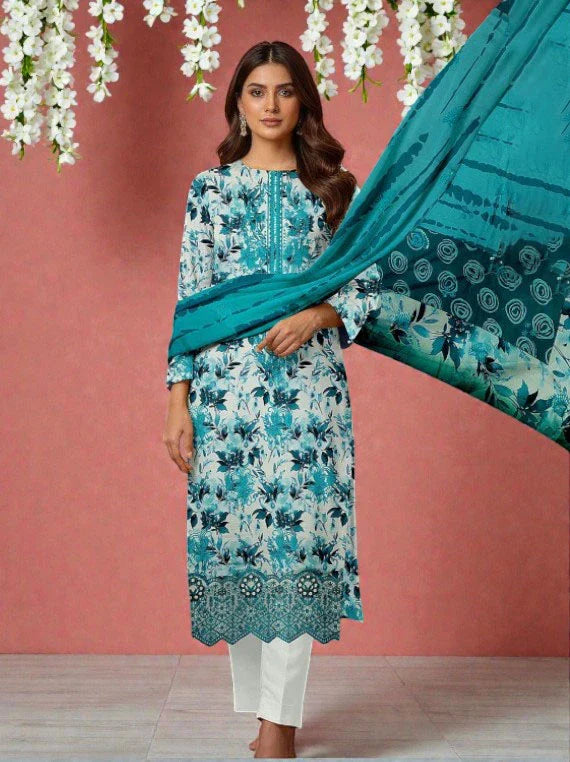 Nureh By Riaz Arts Fancy Embroidered Lawn Collection 2026 (D-01)