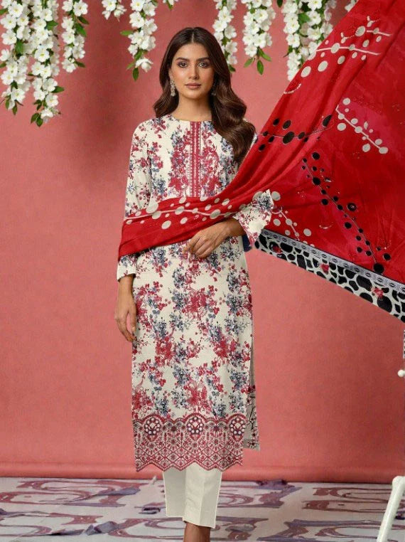 Nureh By Riaz Arts Fancy Embroidered Lawn Collection 2026 (D-02)