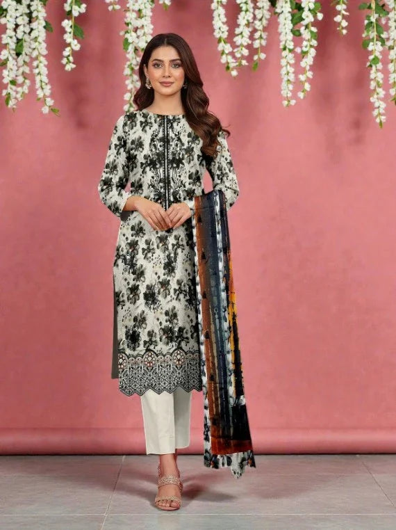 Nureh By Riaz Arts Fancy Embroidered Lawn Collection 2026 (D-04)
