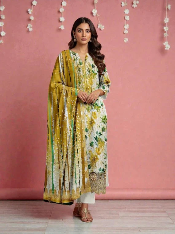 Nureh By Riaz Arts Fancy Embroidered Lawn Collection 2026 (D-05)