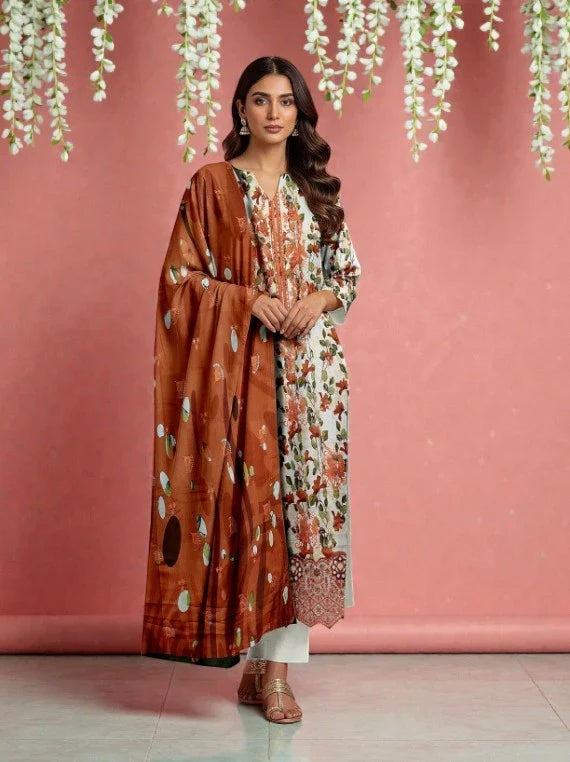 Nureh By Riaz Arts Fancy Embroidered Lawn Collection 2026 (D-06)