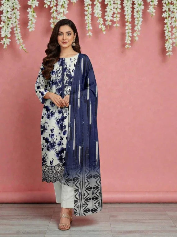 Nureh By Riaz Arts Fancy Embroidered Lawn Collection 2026 (D-08)