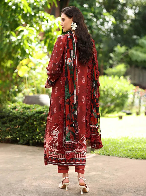 Nureh Daily Delight Embroidered Viscose Slub Collection 2025 (DD-18)