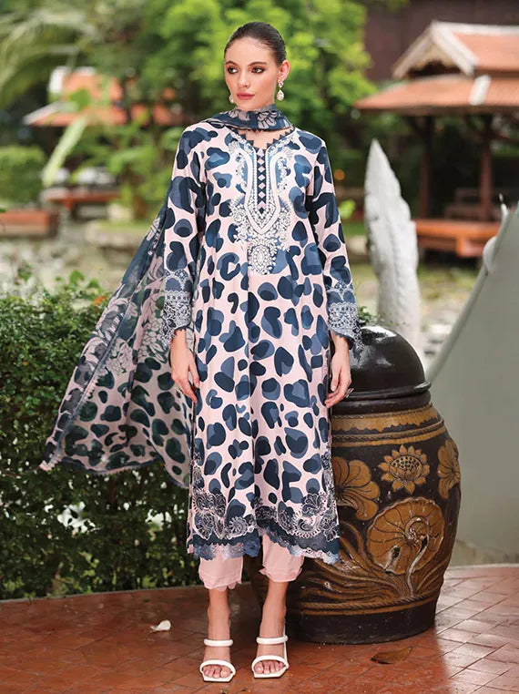 Nureh Daily Delight Embroidered Viscose Slub Collection 2025 (DD-19)