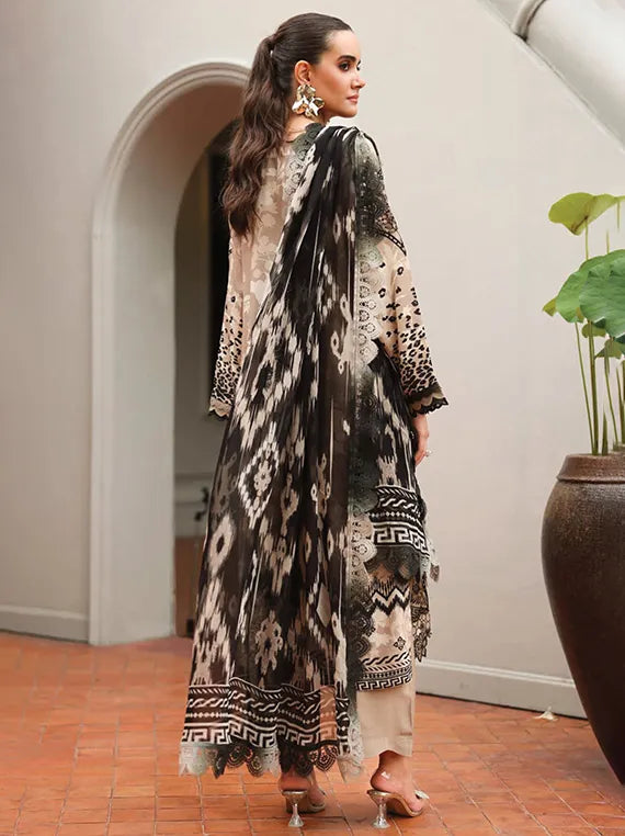 Nureh Daily Delight Embroidered Viscose Slub Collection 2025 (DD-23)