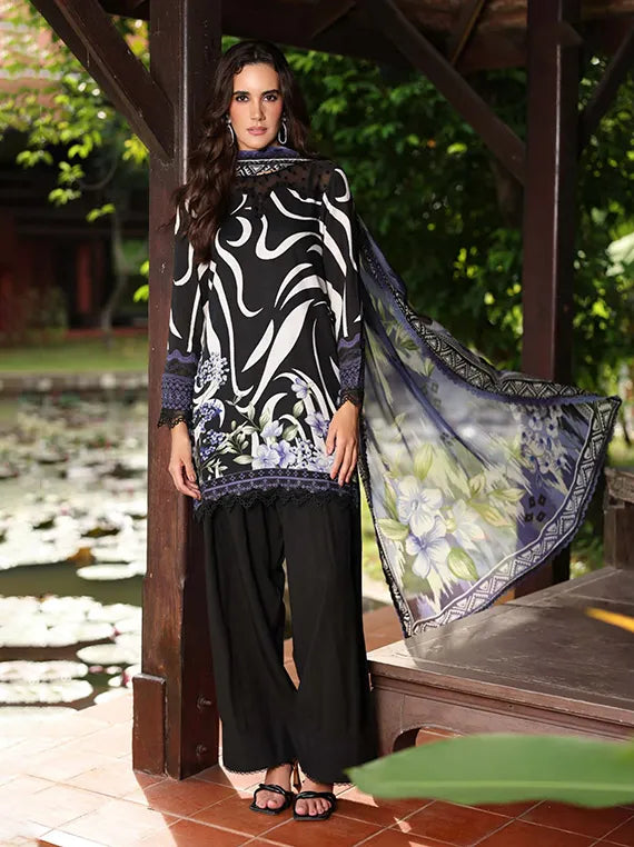 Nureh Daily Delight Embroidered Viscose Slub Collection 2025 (DD-24)
