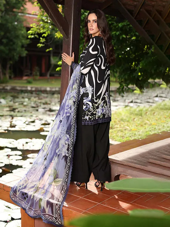 Nureh Daily Delight Embroidered Viscose Slub Collection 2025 (DD-24)