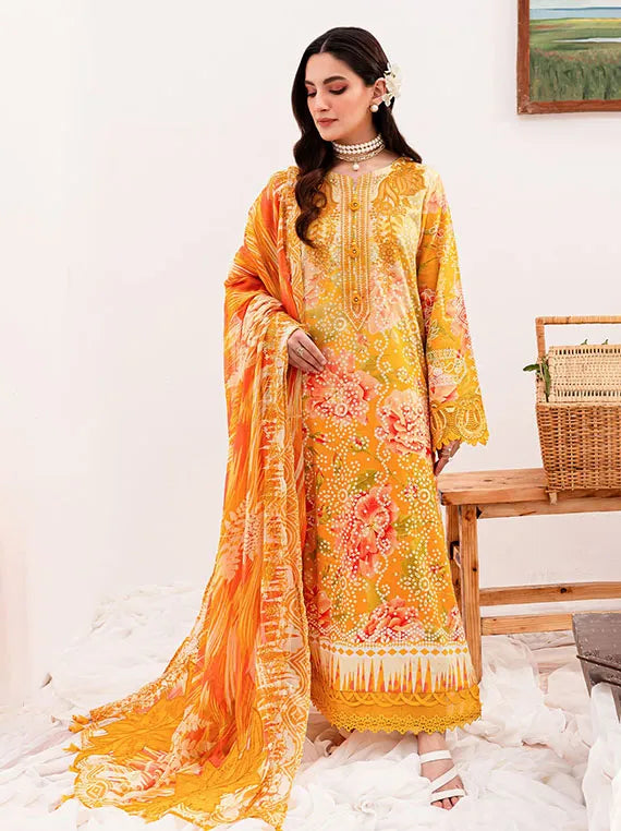 Nureh Gardenia Printed Lawn Collection 2024 (NSG-143)