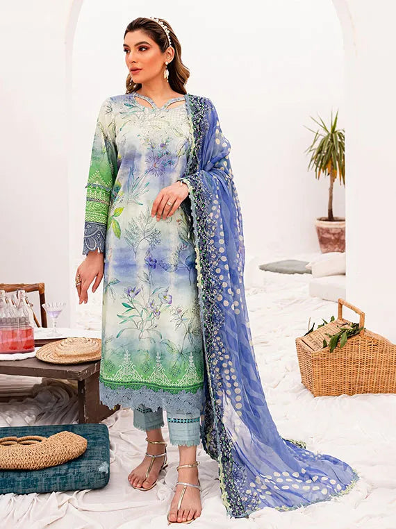 Nureh Gardenia Printed Lawn Collection 2024 (NSG-147)