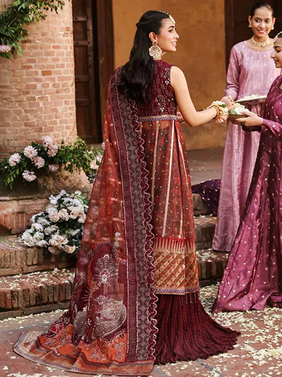 Nureh Jhoomro Luxury Formals Collection 2024 (NL-71-GEHNA)