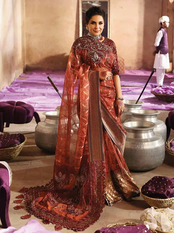 Nureh Jhoomro Luxury Formals Collection 2024 (NL-71-GEHNA)