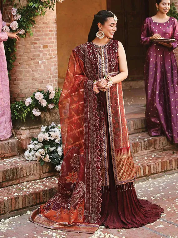 Nureh Jhoomro Luxury Formals Collection 2024 (NL-71-GEHNA)