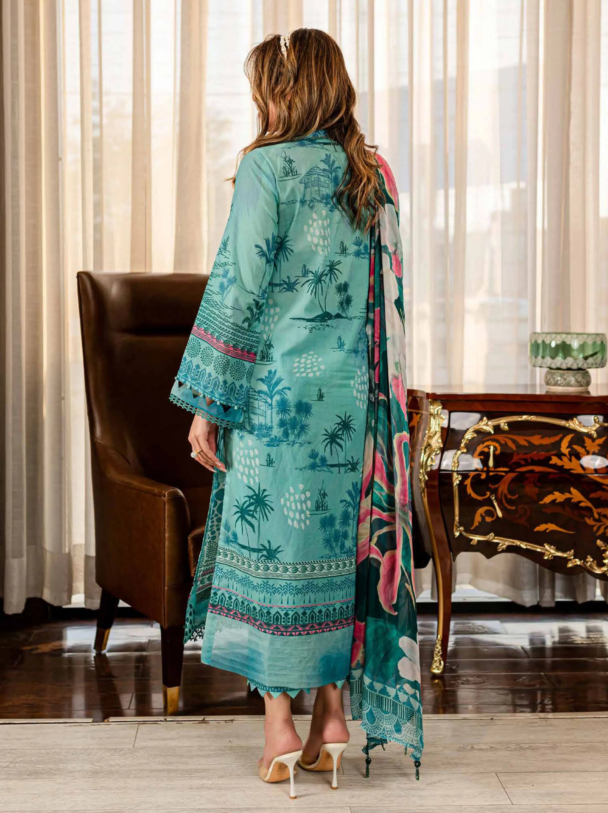 Nureh Signature Print Lawn Collection 2024 (SP-90)