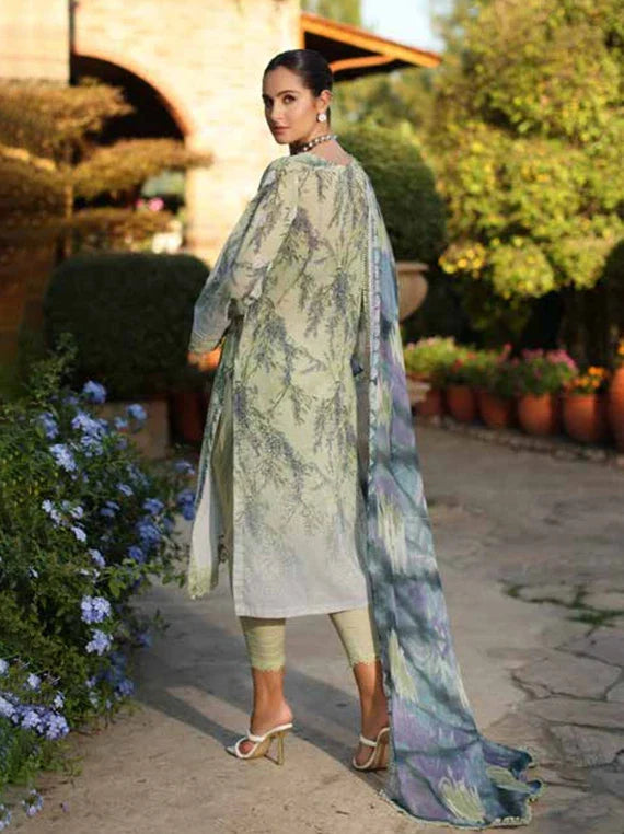 Nureh Signature Printed Swiss Lawn Collection 2026 (SP-195)