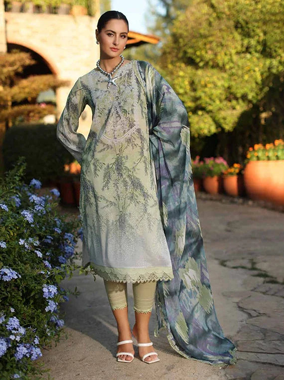 Nureh Signature Printed Swiss Lawn Collection 2026 (SP-195)