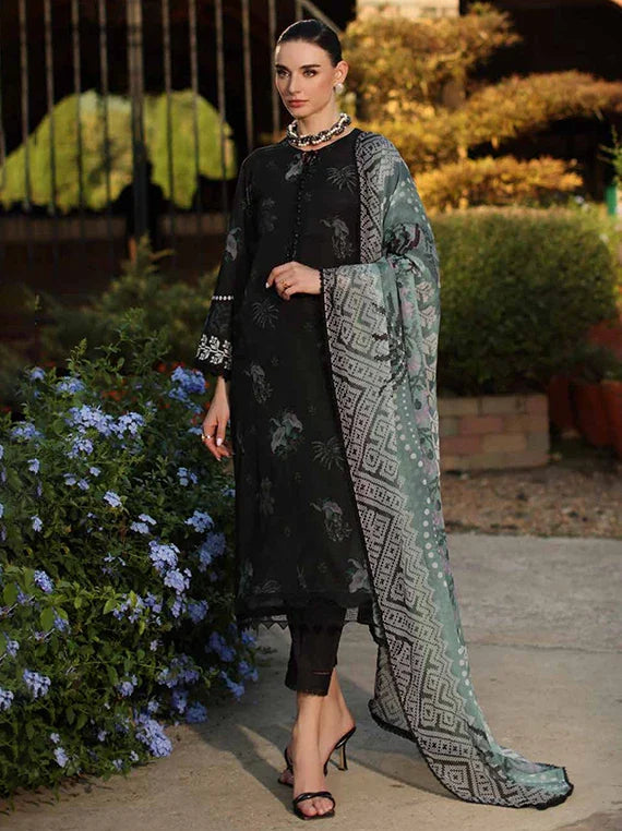 Nureh Signature Printed Swiss Lawn Collection 2026 (SP-198)