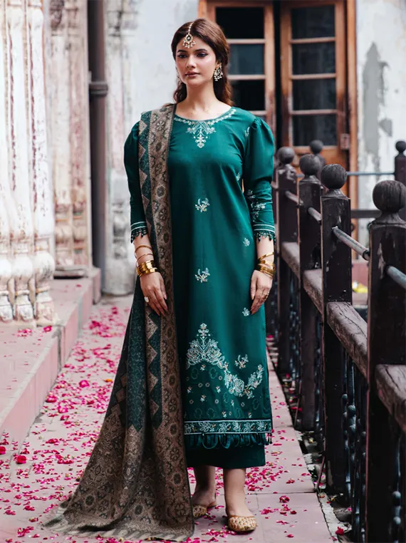 Onora by Hum Dum Embroidered Khaddar Collection 2025 Chapter-02 (D09)