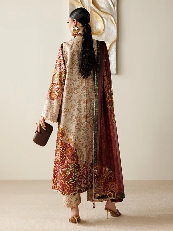 Orlina by Jazmin Printed Raw Silk Unstitched Collection'26 (OR26-D08)