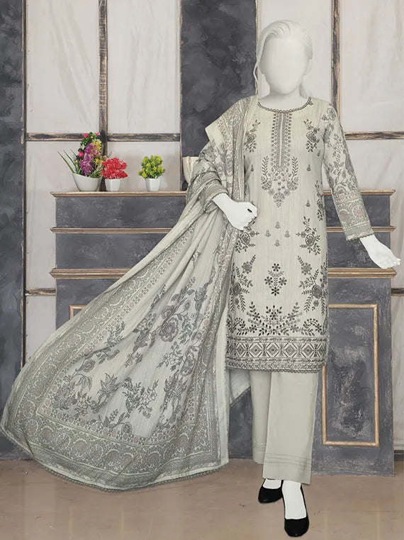 PASBAAN by ABC Embroidered Printed Peach Collection 2025 (D-1232)